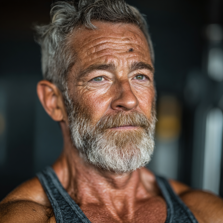 Aktív idősebb emberek csoportos edzésen